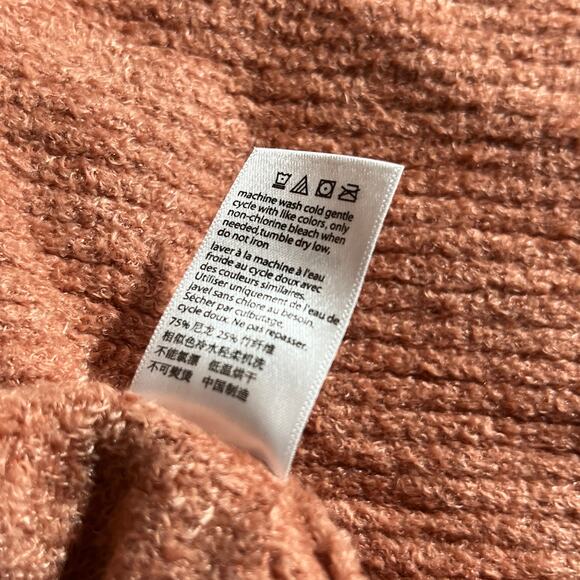 Barefoot Dreams CozyChic Lite Cardigan Sweater Womens Medium Amberglow Hooded - Picture 8 of 10